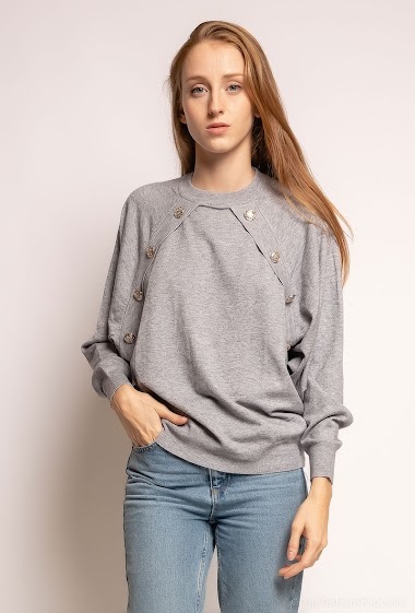 Wholesaler Zoe Mode (Elena Z) - Jumper with yoke and buttons