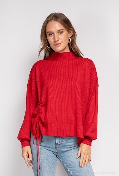 Wholesaler Zoe Mode (Elena Z) - High neck knit sweater
