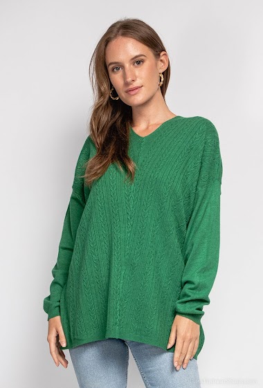 Wholesaler Zoe Mode (Elena Z) - Cable knit sweater