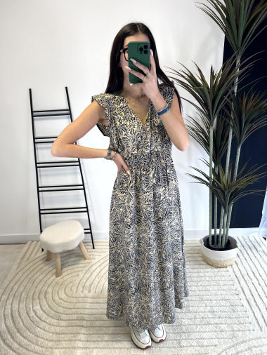Großhändler Zoe Mode (Elena Z) - Kleid mit Golddruck