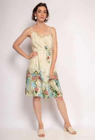 Wholesaler Zoe Mode (Elena Z) - Flower print dress