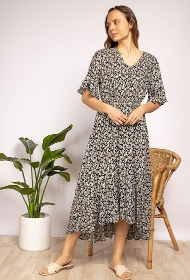 Wholesaler Zoe Mode (Elena Z) - Flower printed dress