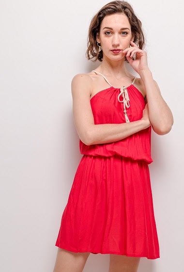 Wholesaler Zoe Mode (Elena Z) - Dress with elastic waist