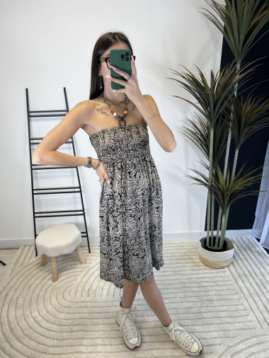 Wholesaler Zoe Mode (Elena Z) - Short strapless dress / magic size 36-48