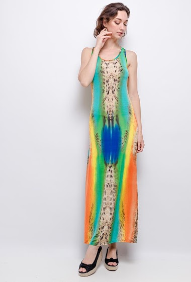 Wholesaler Zoe Mode (Elena Z) - Printed maxi dress