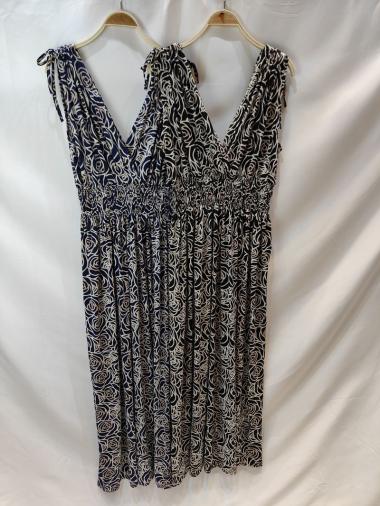 Wholesaler Zoe Mode (Elena Z) - Long printed dress, magic size
