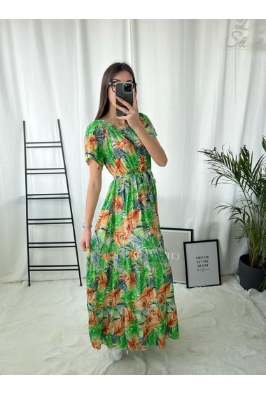 Wholesaler Zoe Mode (Elena Z) - Tropical Maxi Dress