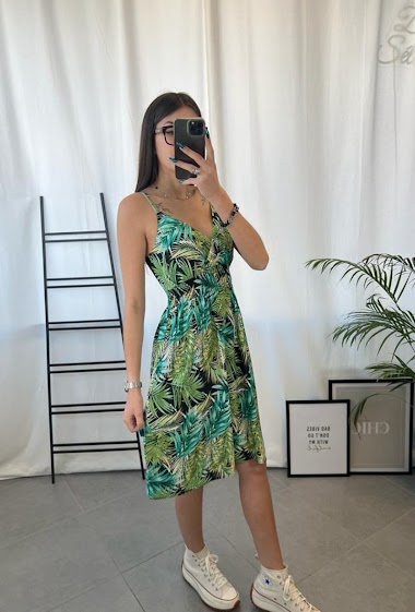 Großhändler Zoe Mode (Elena Z) - Tropisches langes Kleid