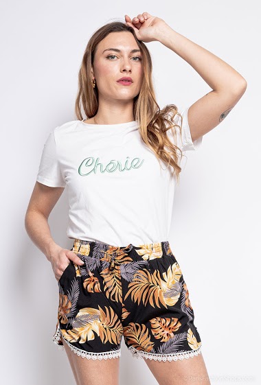 Wholesaler Zoe Mode (Elena Z) - Tropical print shorts