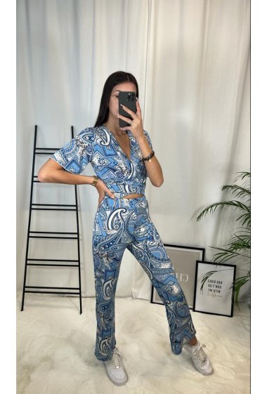 Wholesaler Zoe Mode (Elena Z) - Printed top and pants