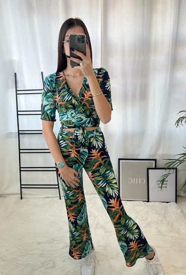 Wholesaler Zoe Mode (Elena Z) - Top et pantalon imprimés
