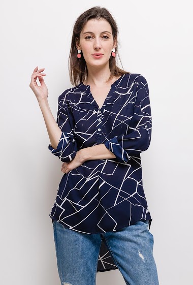 Wholesaler Zoe Mode (Elena Z) - Patternde tunic