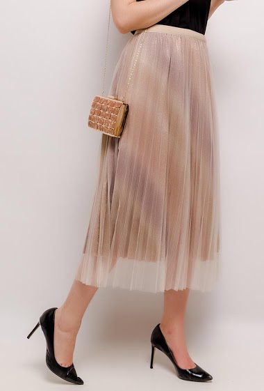 Pleated Midi Skirt Null Paris Fashion Shops