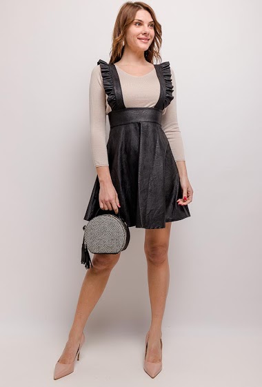 Fake Leather Skirt Paris Fashion Shops 
