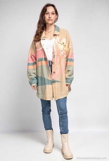Printed oversized jacket - For Her Paris