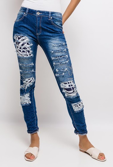 Jeans rasgado Mozzaar Forever | PARIS FASHION SHOPS