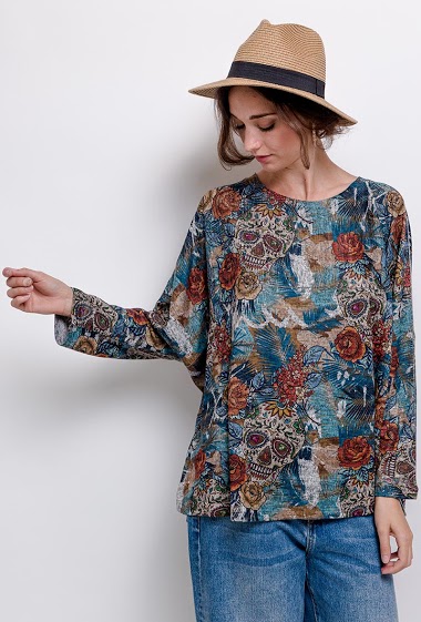 printed oversize top - For Her Paris