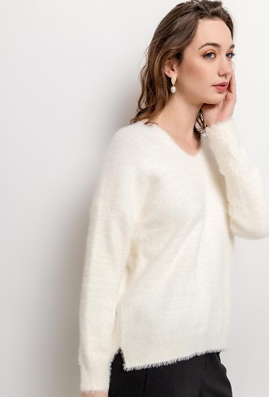 Lace-up soft sweater Luizacco | PARIS FASHION SHOPS