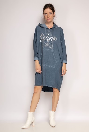 Hooded dress BELIEVE Star - For Her Paris