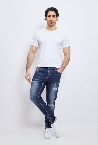 Skinny Jeans With Rips Edo Jeans | PARIS FASHION SHOPS