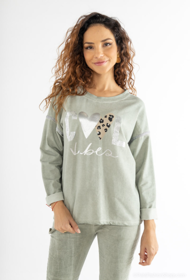 100% cotton sweatshirt - For Her Paris