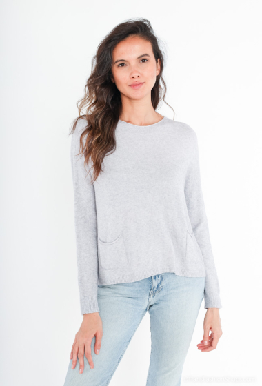 Oversized knit top round neck - For Her Paris