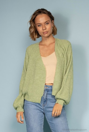 Oversized ribbed cardigan - For Her Paris