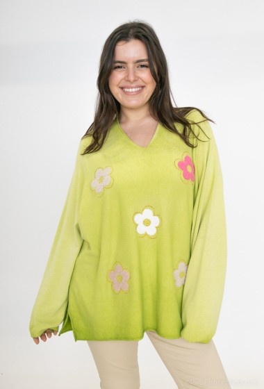 Plain top with daisies - For Her Paris