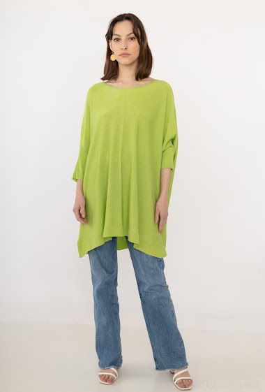 Oversized knit tunic Plus Size - For Her Paris