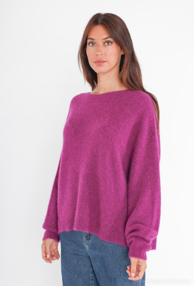 baby alpaca round neck sweater - For Her Paris
