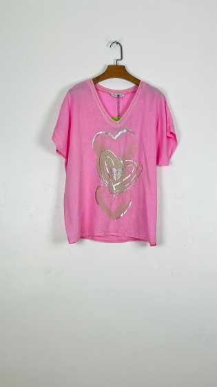 Oversized hearts top - For Her Paris