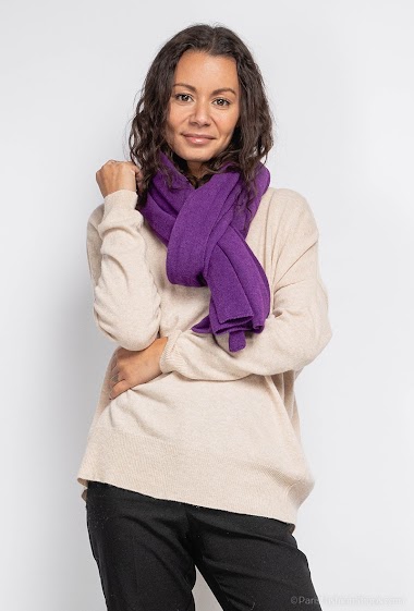 Plain knit scarf - For Her Paris