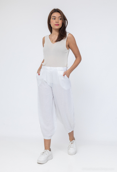 Linen / Cotton Pants - For Her Paris