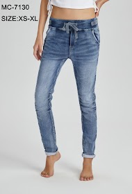 Melly & co baggy jeans plata rayas talla M mc-7006 Italy 2020 trendy nuevo 