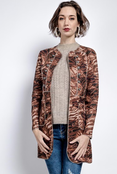 Veste effet daim null | PARIS FASHION SHOPS