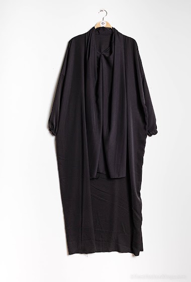 Robe Longue Abaya Hijab Intégré 2 En 1 Nathalie Paris Fashion Shops